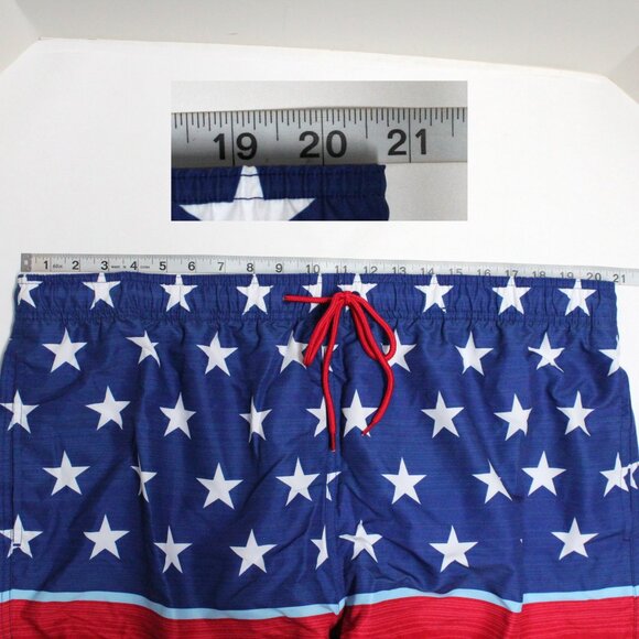 Men's Way To Celebrate XL 40-42 Above The Knee Graphic Patriotic Swim Shorts - Picture 10 of 12
